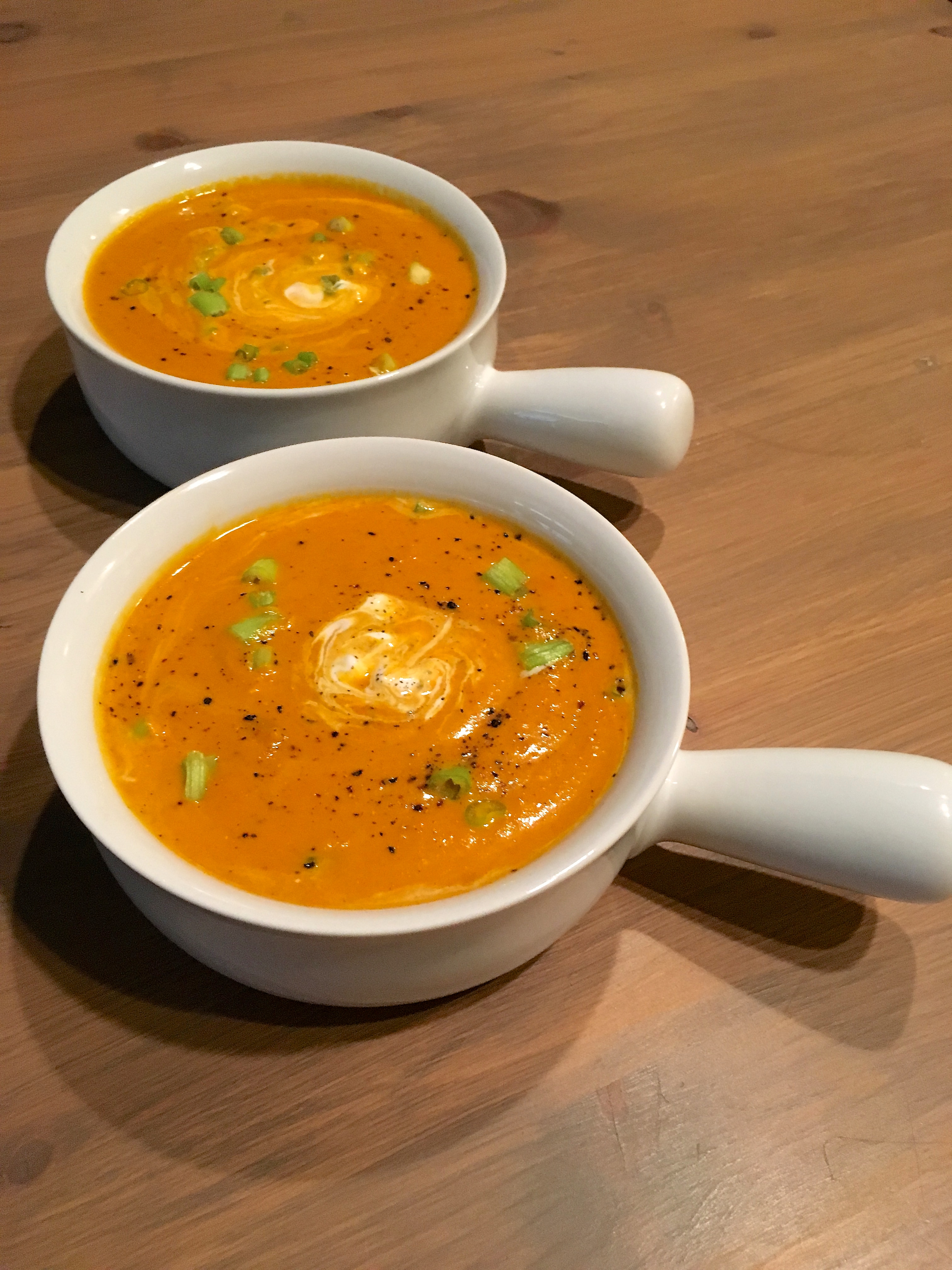 Curried Carrot Coconut Soup - Veggies Then Wine